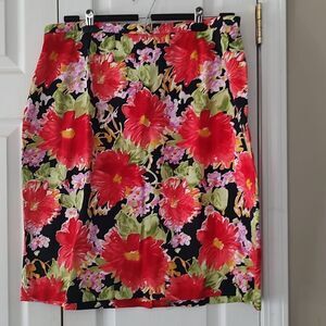 Alanni Woman  floral tropical cruise summer skirt  Sz 18W